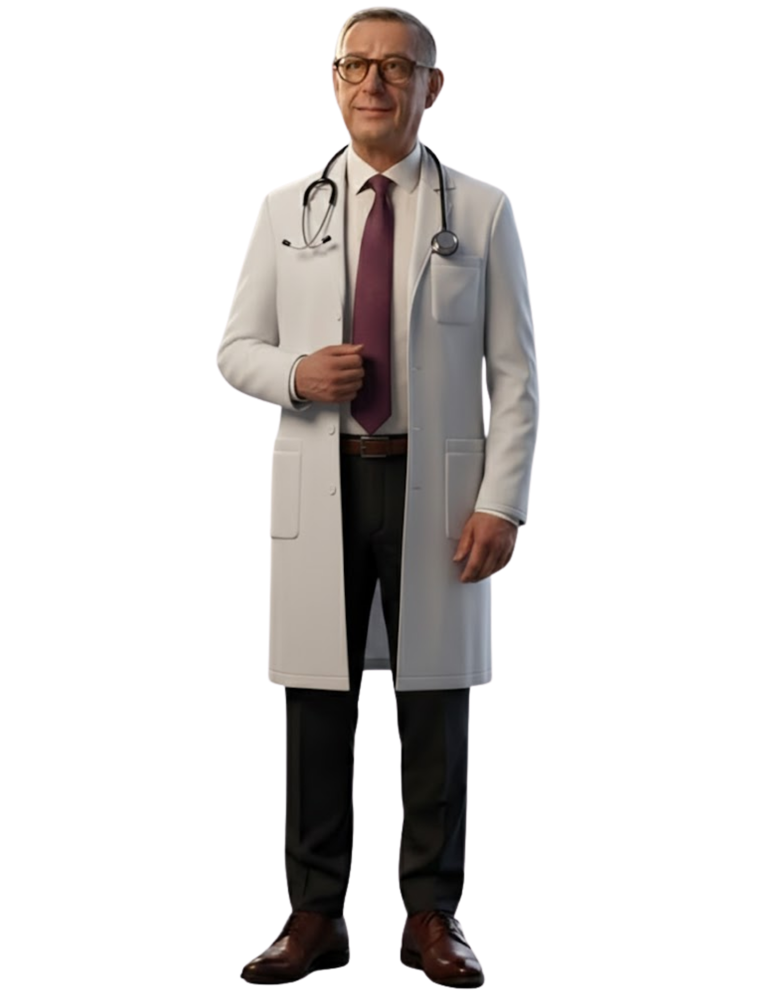 Pedro Zenteno con bata